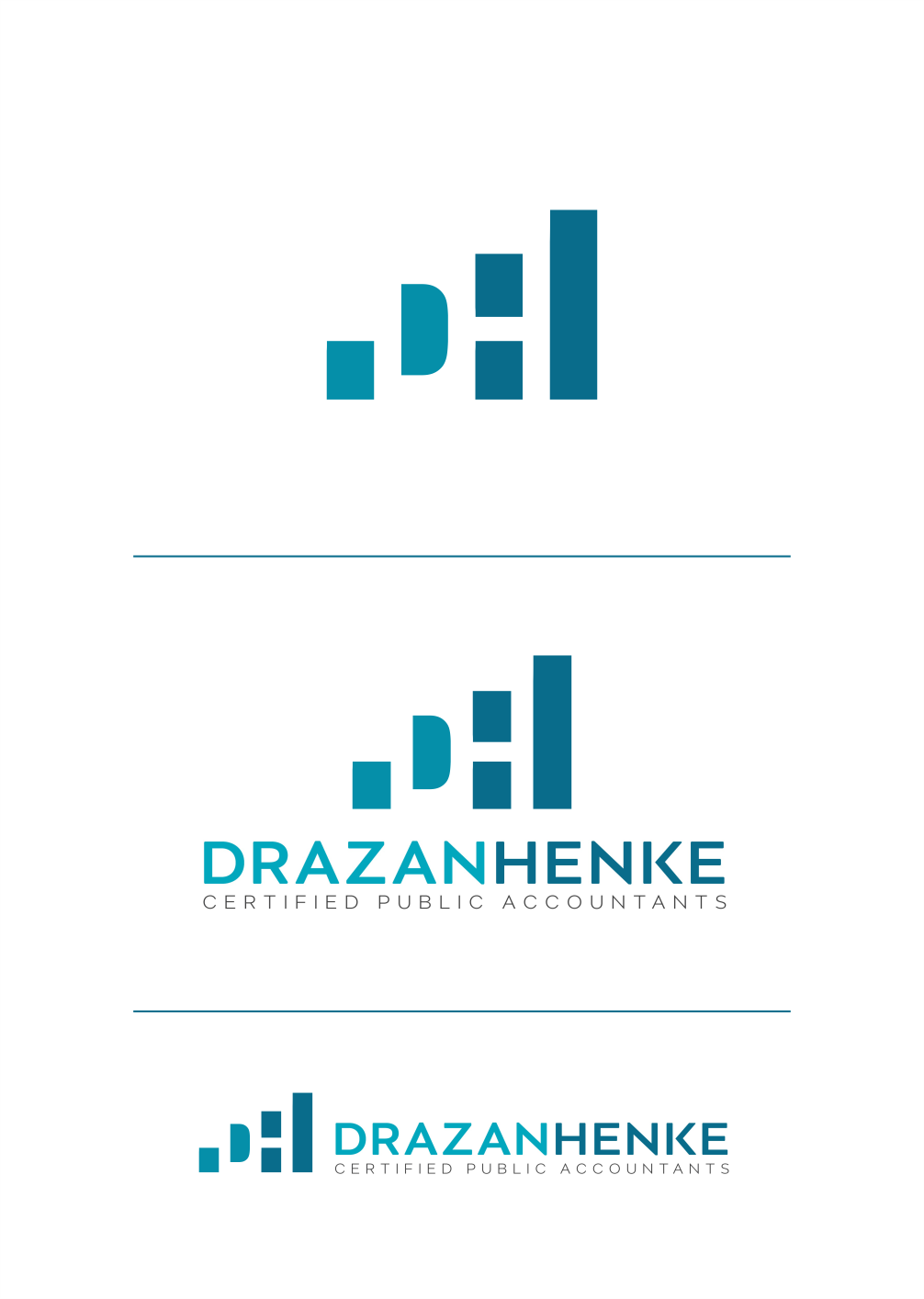 Logo Design by Big Stone Studio for DrazanHenke Certified Public Accountants | Design #19422794