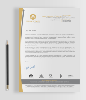 Update Letterhead for Crown Wealth Strategies | Design de Papeterie par chandrayaan.creative