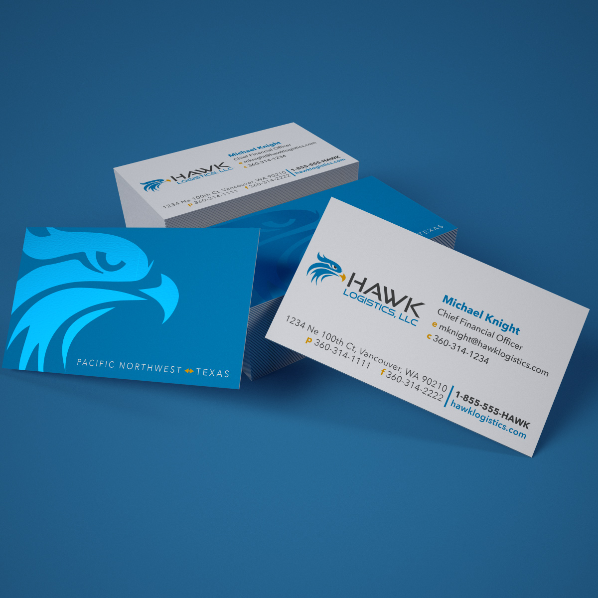 Diseño de Tarjeta de Presentación por Cheeky Creative para Hawk Logistics, LLC | Diseño #19729565