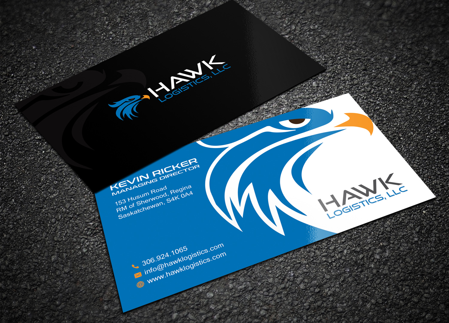 Design de Carte de Visite par Sandaruwan pour Hawk Logistics, LLC | Design #19736444