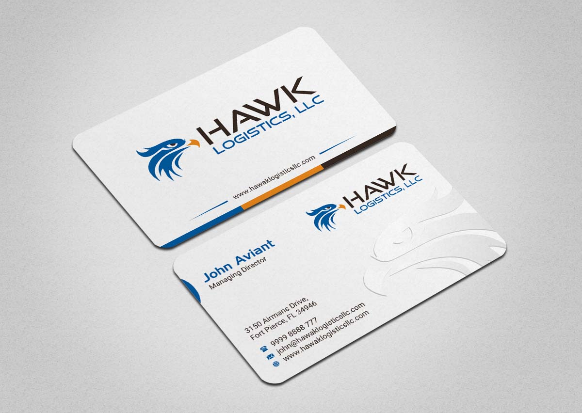 Diseño de Tarjeta de Presentación por INDIAN_Ashok para Hawk Logistics, LLC | Diseño #19735031