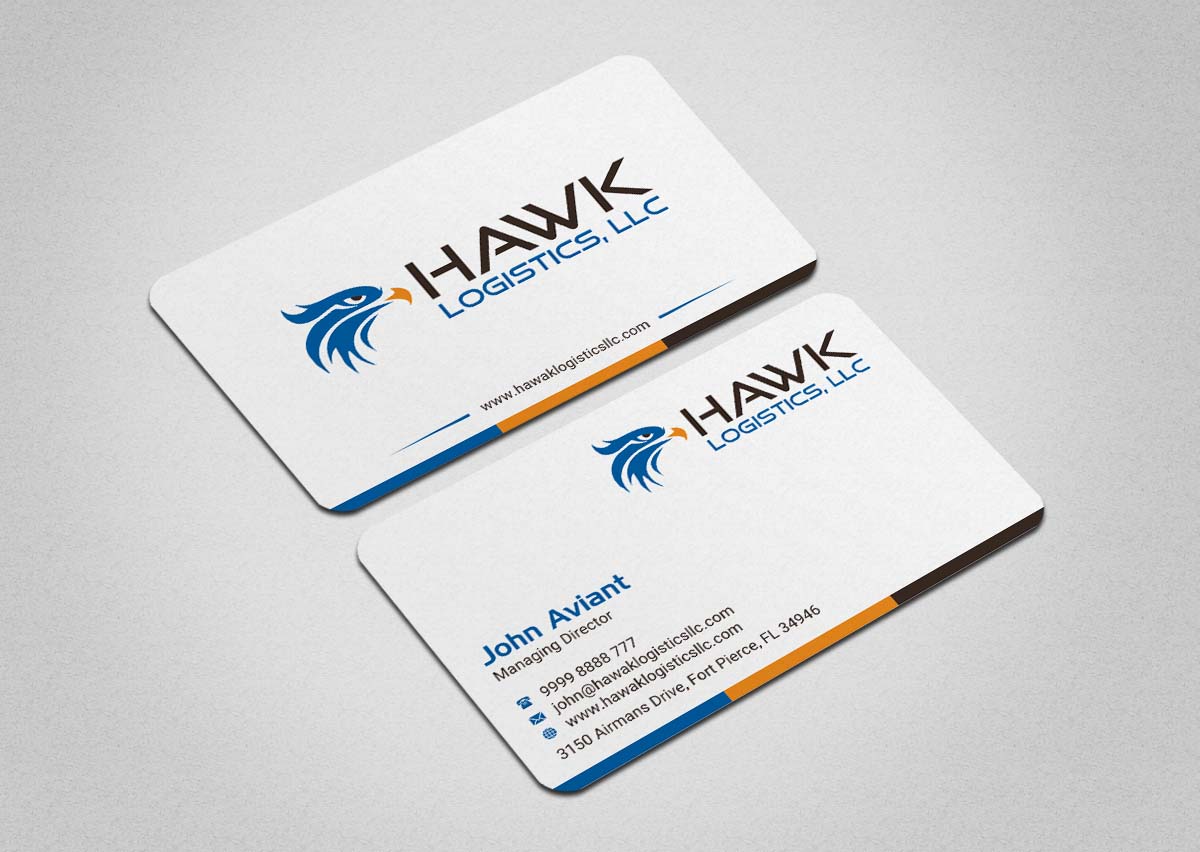 Design de Carte de Visite par INDIAN_Ashok pour Hawk Logistics, LLC | Design #19735035