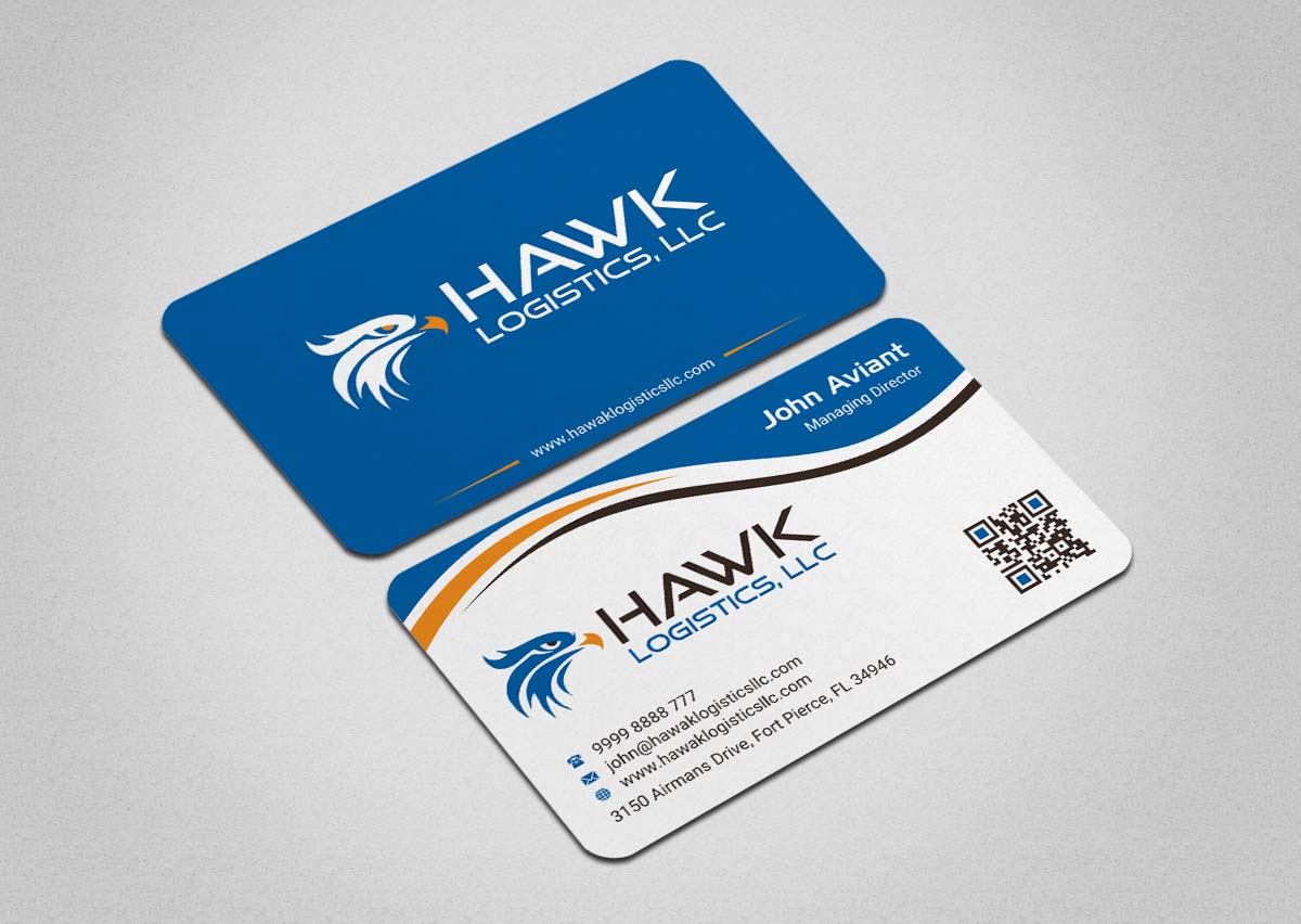 Business Card Design by INDIAN_Ashok for Hawk Logistics, LLC | Design #19735039