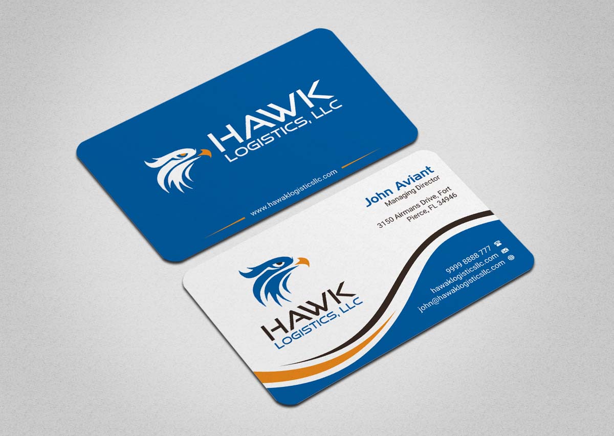 Diseño de Tarjeta de Presentación por INDIAN_Ashok para Hawk Logistics, LLC | Diseño #19735042