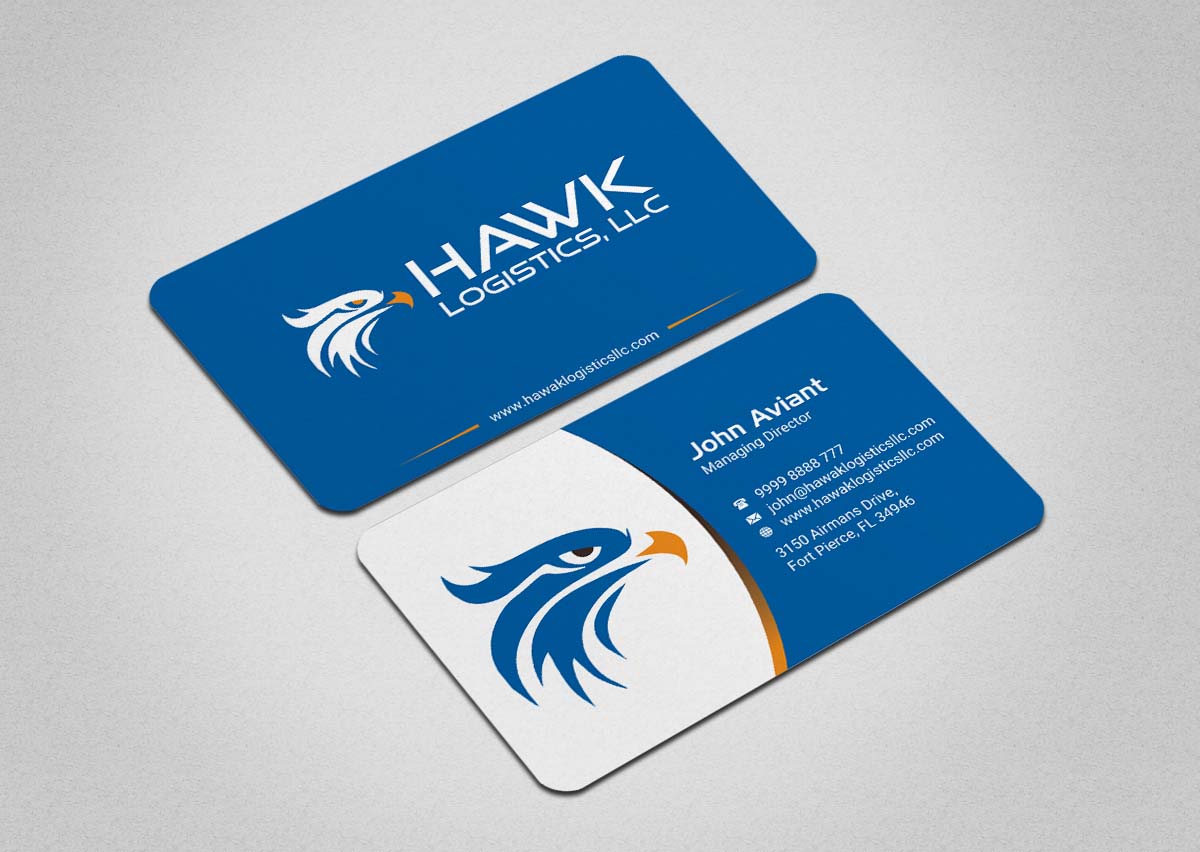 Business Card Design by INDIAN_Ashok for Hawk Logistics, LLC | Design #19735055