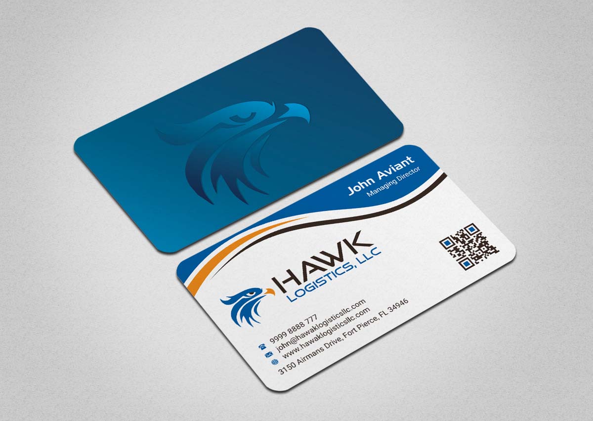 Business Card Design by INDIAN_Ashok for Hawk Logistics, LLC | Design #19735056