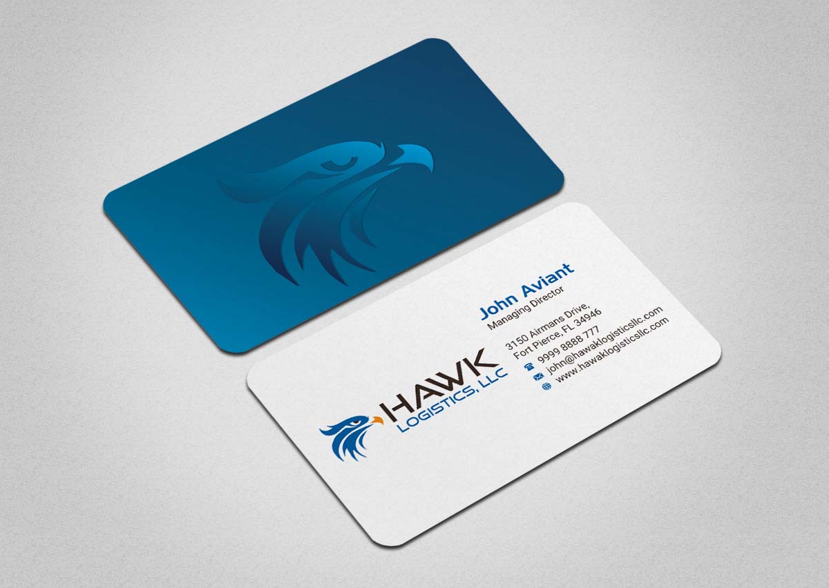Visitenkarten-Design von INDIAN_Ashok für Hawk Logistics, LLC | Design #19735060