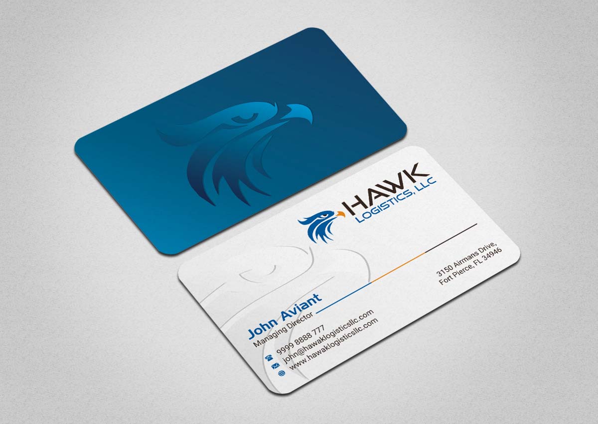 Visitenkarten-Design von INDIAN_Ashok für Hawk Logistics, LLC | Design #19735065
