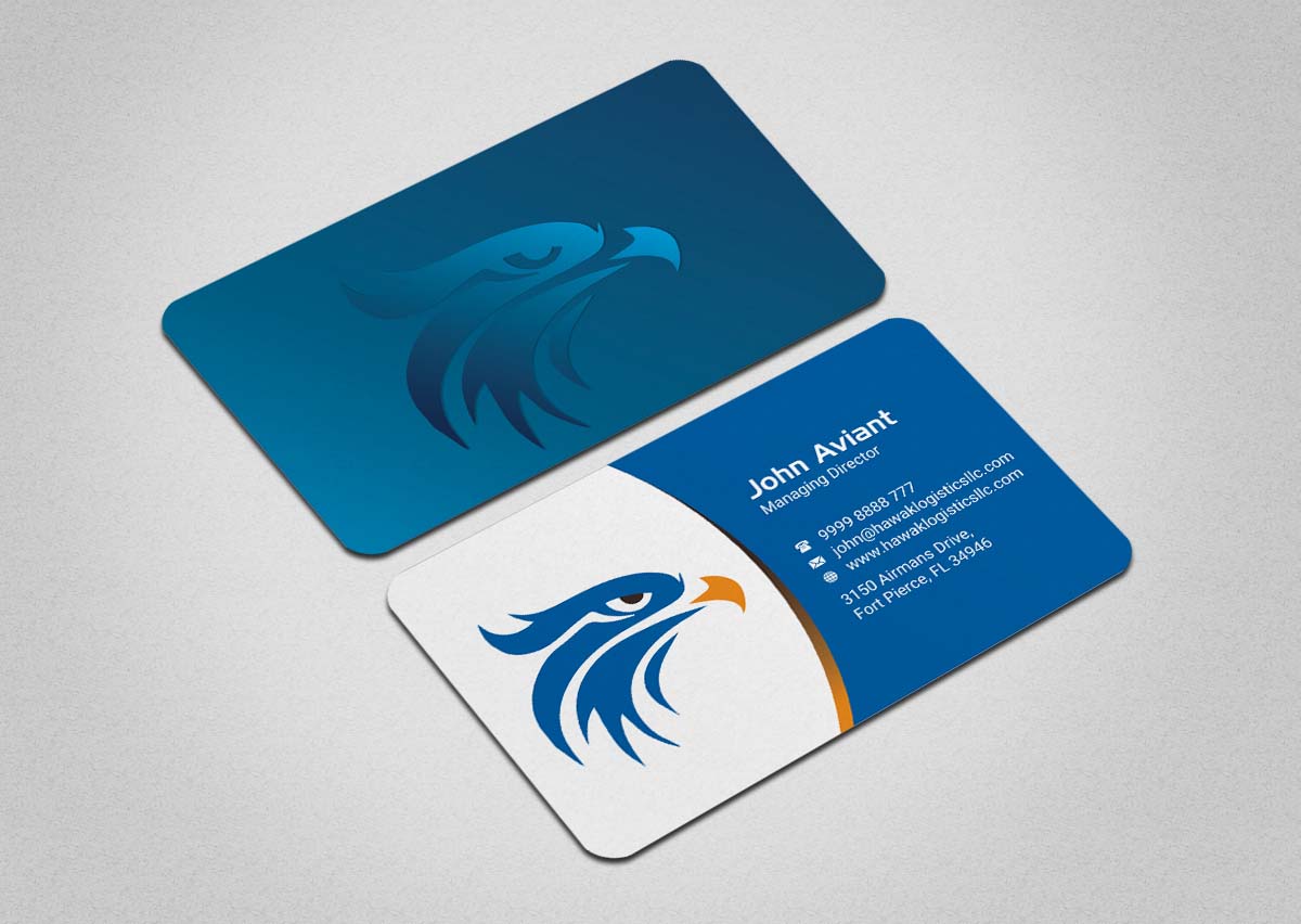 Business Card Design by INDIAN_Ashok for Hawk Logistics, LLC | Design #19735071