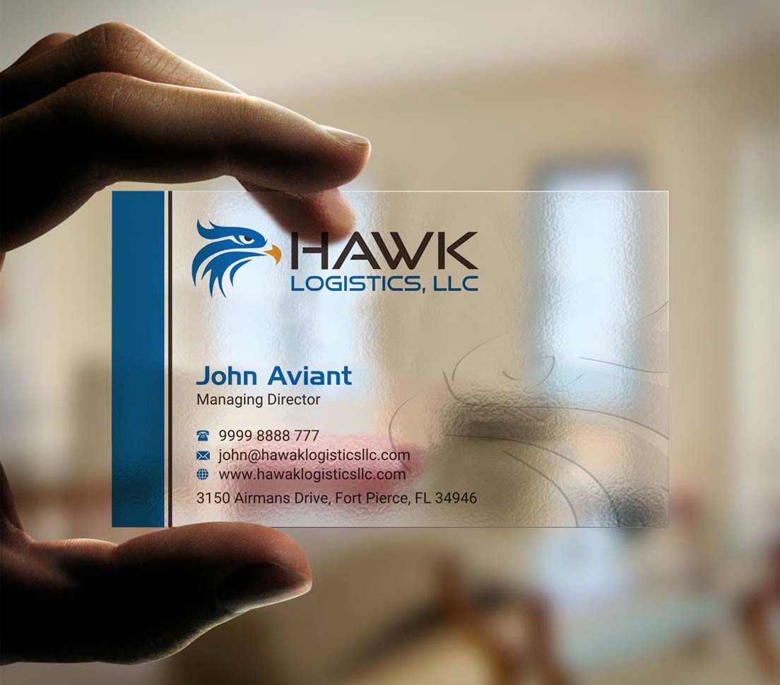 Business Card Design by INDIAN_Ashok for Hawk Logistics, LLC | Design #19735076