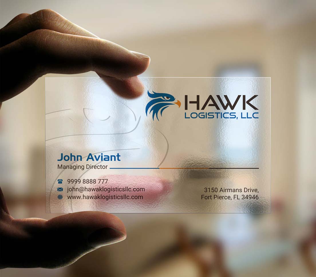 Business Card Design by INDIAN_Ashok for Hawk Logistics, LLC | Design #19735080