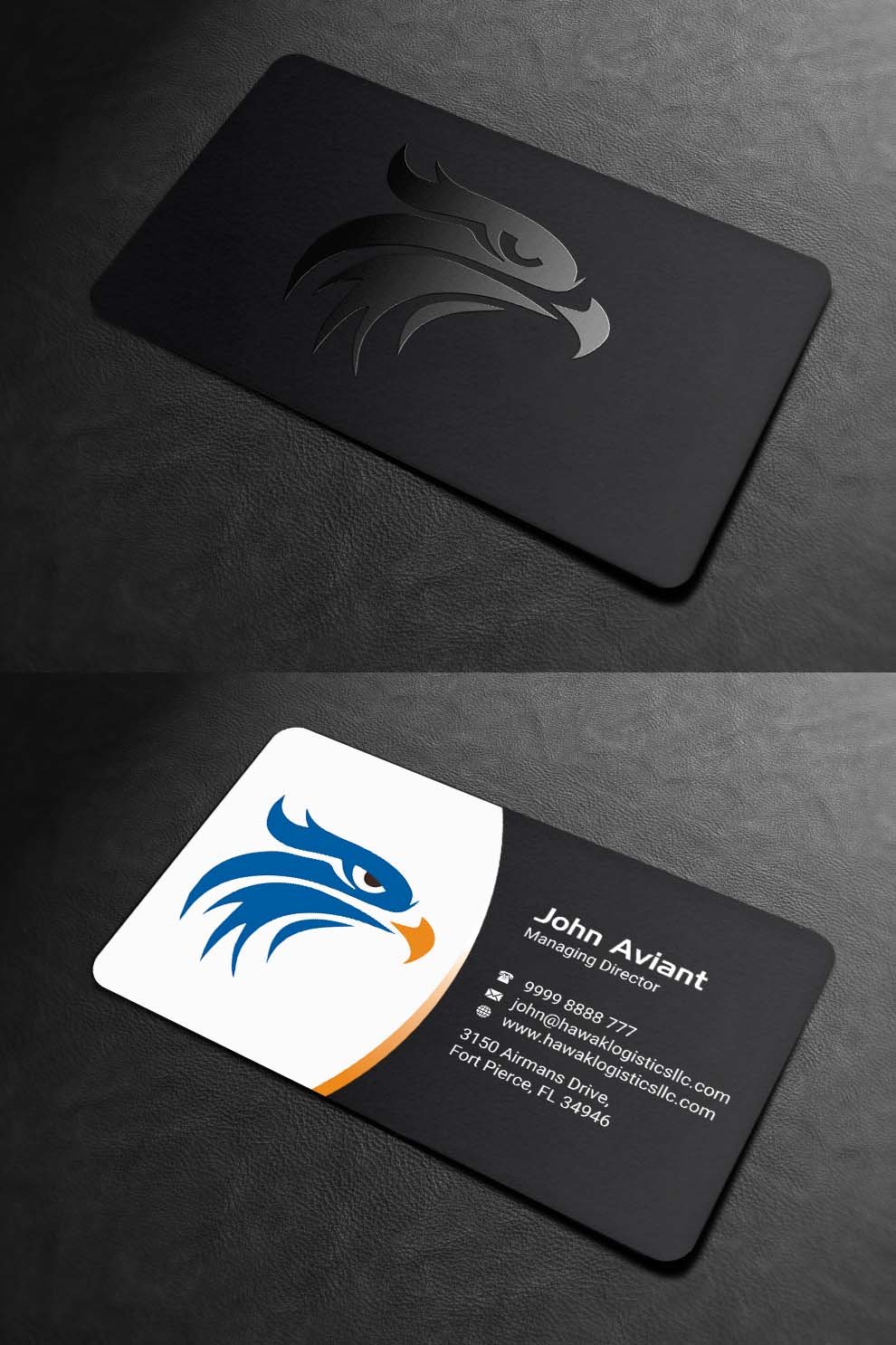 Business Card Design by INDIAN_Ashok for Hawk Logistics, LLC | Design #19735102