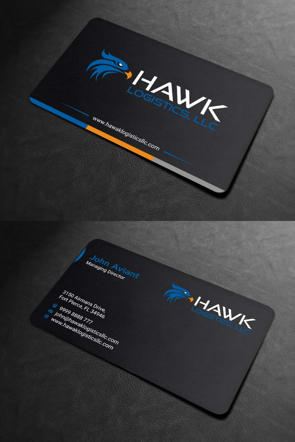 Visitenkarten-Design von INDIAN_Ashok für Hawk Logistics, LLC | Design #19735107