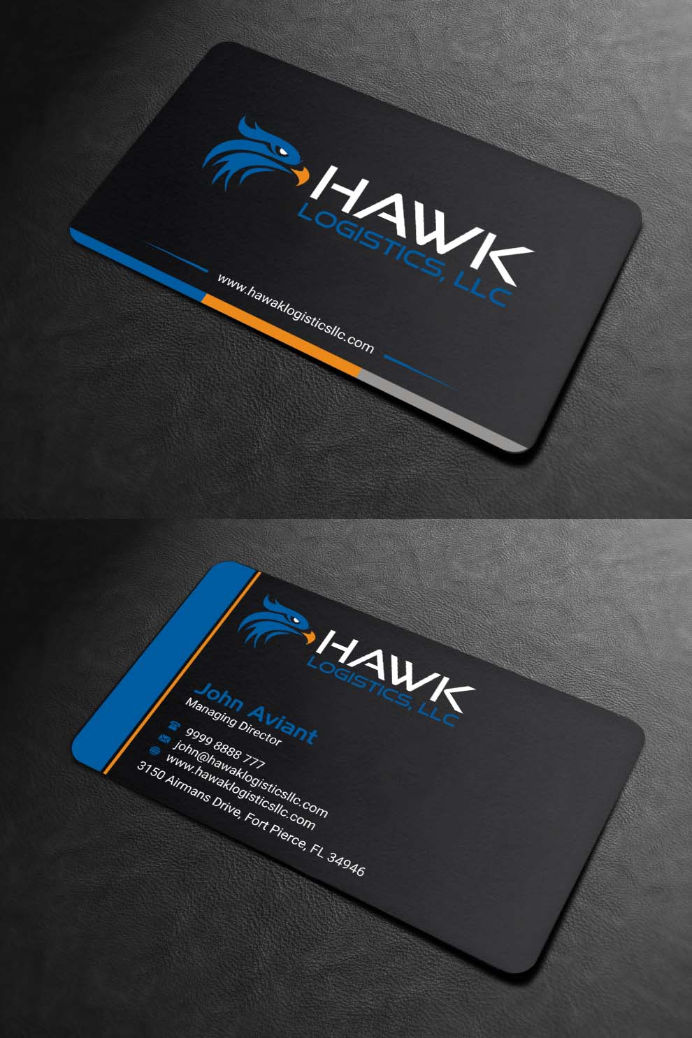 Visitenkarten-Design von INDIAN_Ashok für Hawk Logistics, LLC | Design #19735109