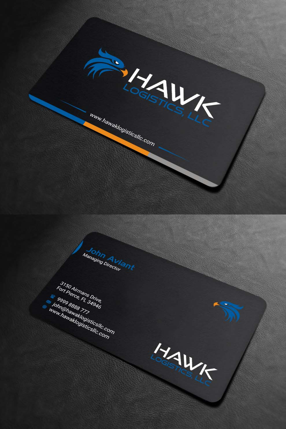 Design de Carte de Visite par INDIAN_Ashok pour Hawk Logistics, LLC | Design #19735111