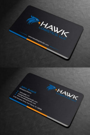 Design de Carte de Visite par INDIAN_Ashok pour Hawk Logistics, LLC | Design : #19735115
