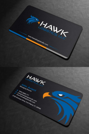 Design de Carte de Visite par INDIAN_Ashok pour Hawk Logistics, LLC | Design : #19735120