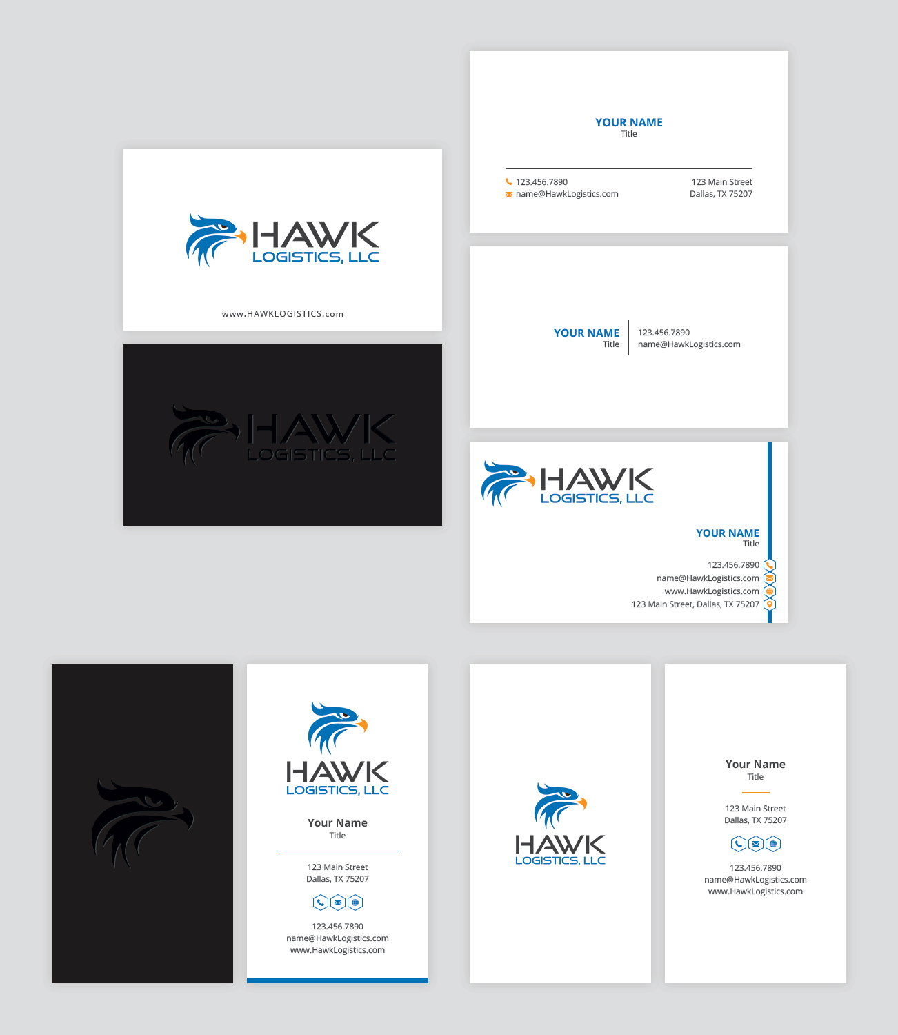 Design de Carte de Visite par MIND pour Hawk Logistics, LLC | Design #19719203