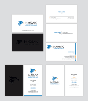 Hawk Logistics Business Card Design | Business Card Design by MIND