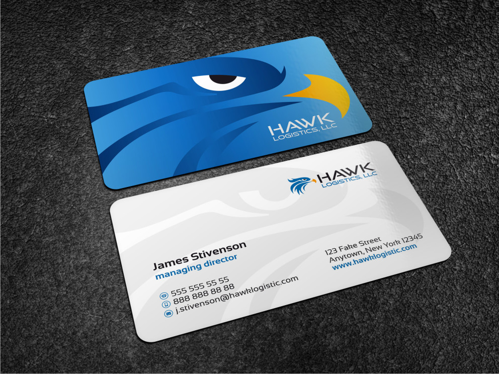 Design de Carte de Visite par Atvento Graphics pour Hawk Logistics, LLC | Design #19715608