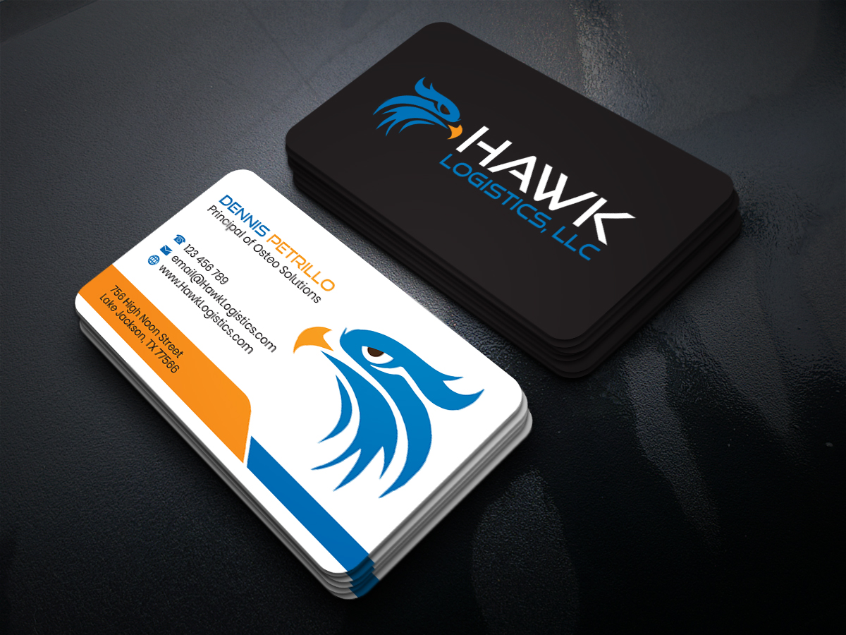 Business Card Design by JK18 for Hawk Logistics, LLC | Design #19770079