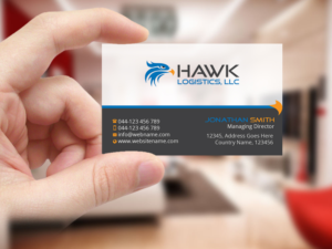 Design de Carte de Visite par Creations Box 2015 pour Hawk Logistics, LLC | Design #19735774