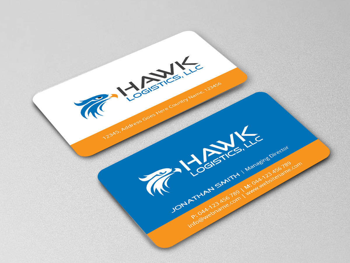 Business Card Design by Creations Box 2015 for Hawk Logistics, LLC | Design #19735775