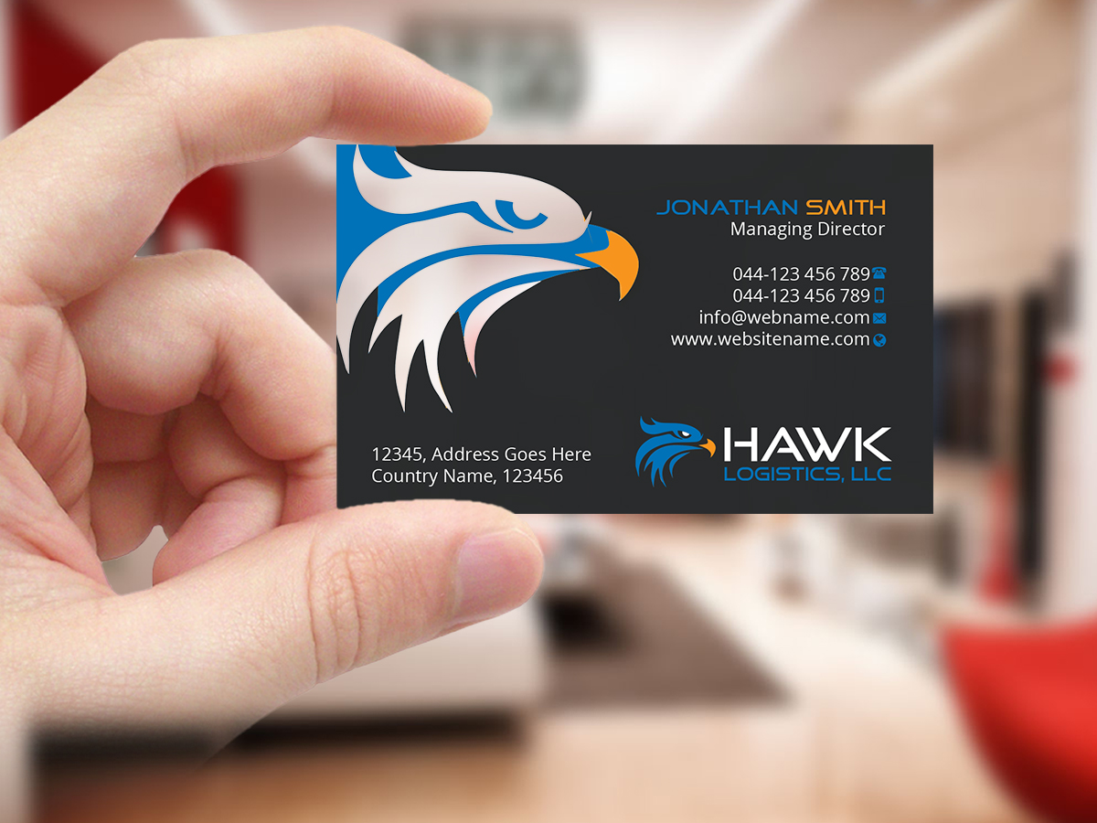 Business Card Design by Creations Box 2015 for Hawk Logistics, LLC | Design #19735780