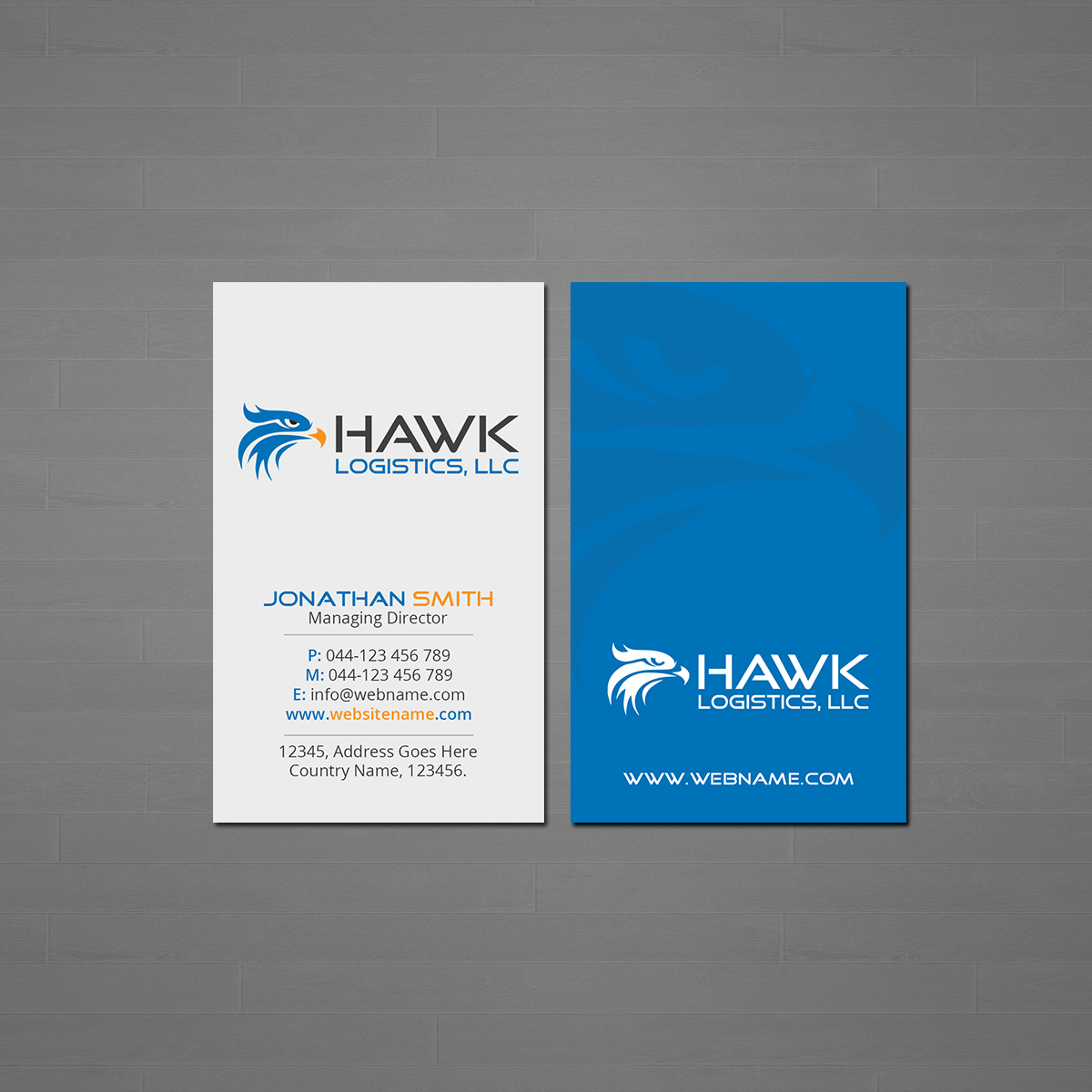 Business Card Design by Creations Box 2015 for Hawk Logistics, LLC | Design #19735783