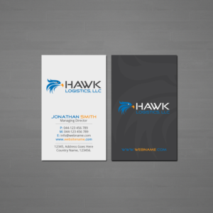 Business Card Design by Creations Box 2015 for Hawk Logistics, LLC | Design: #19735785