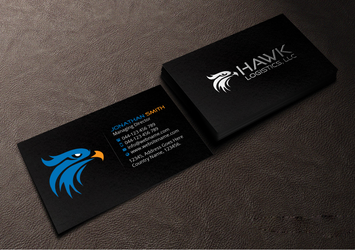 Business Card Design by Creations Box 2015 for Hawk Logistics, LLC | Design #19735789