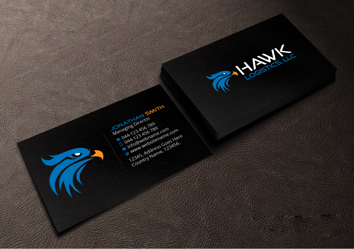 Business Card Design by Creations Box 2015 for Hawk Logistics, LLC | Design #19735790