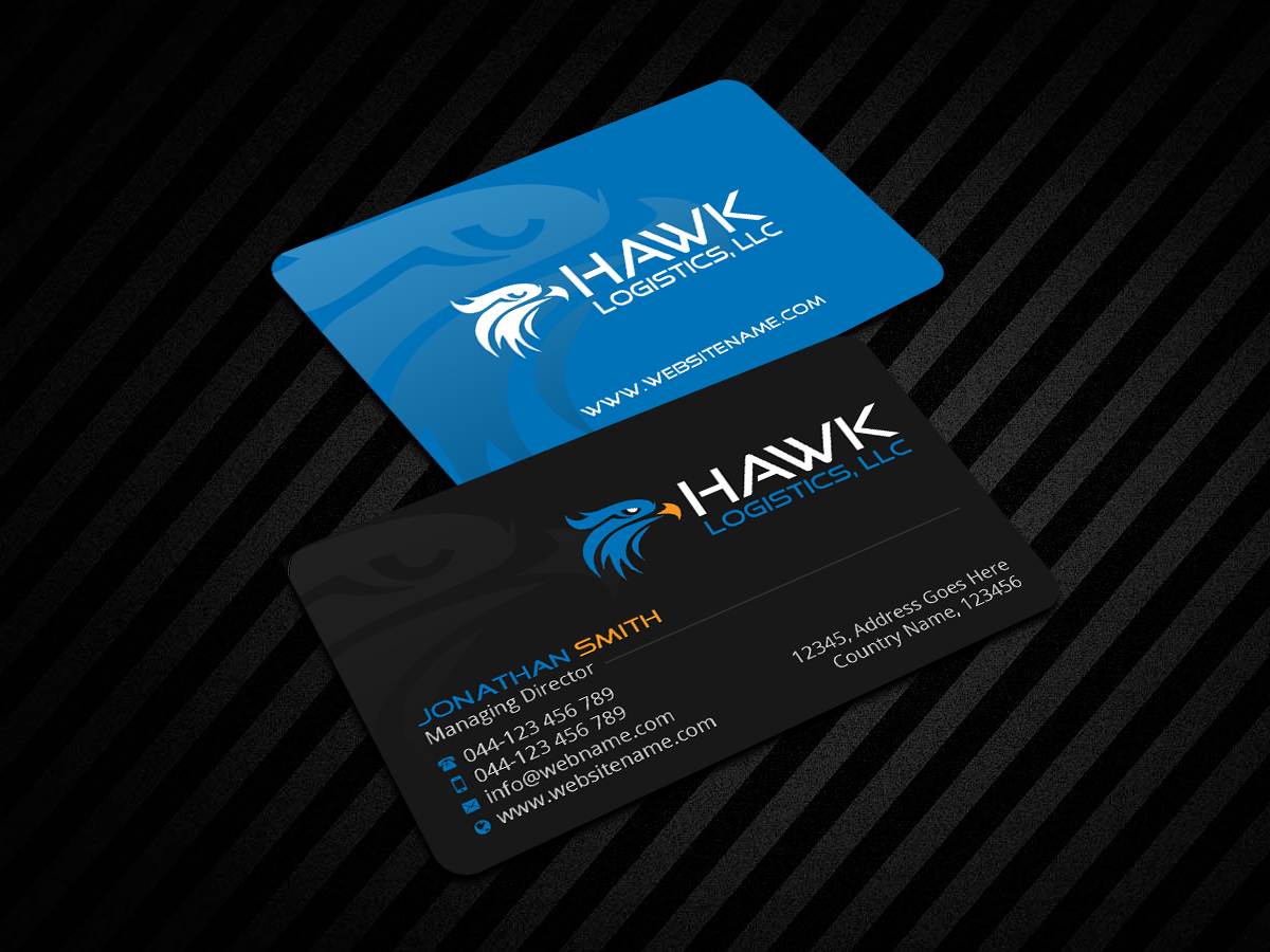 Business Card Design by Creations Box 2015 for Hawk Logistics, LLC | Design #19736890