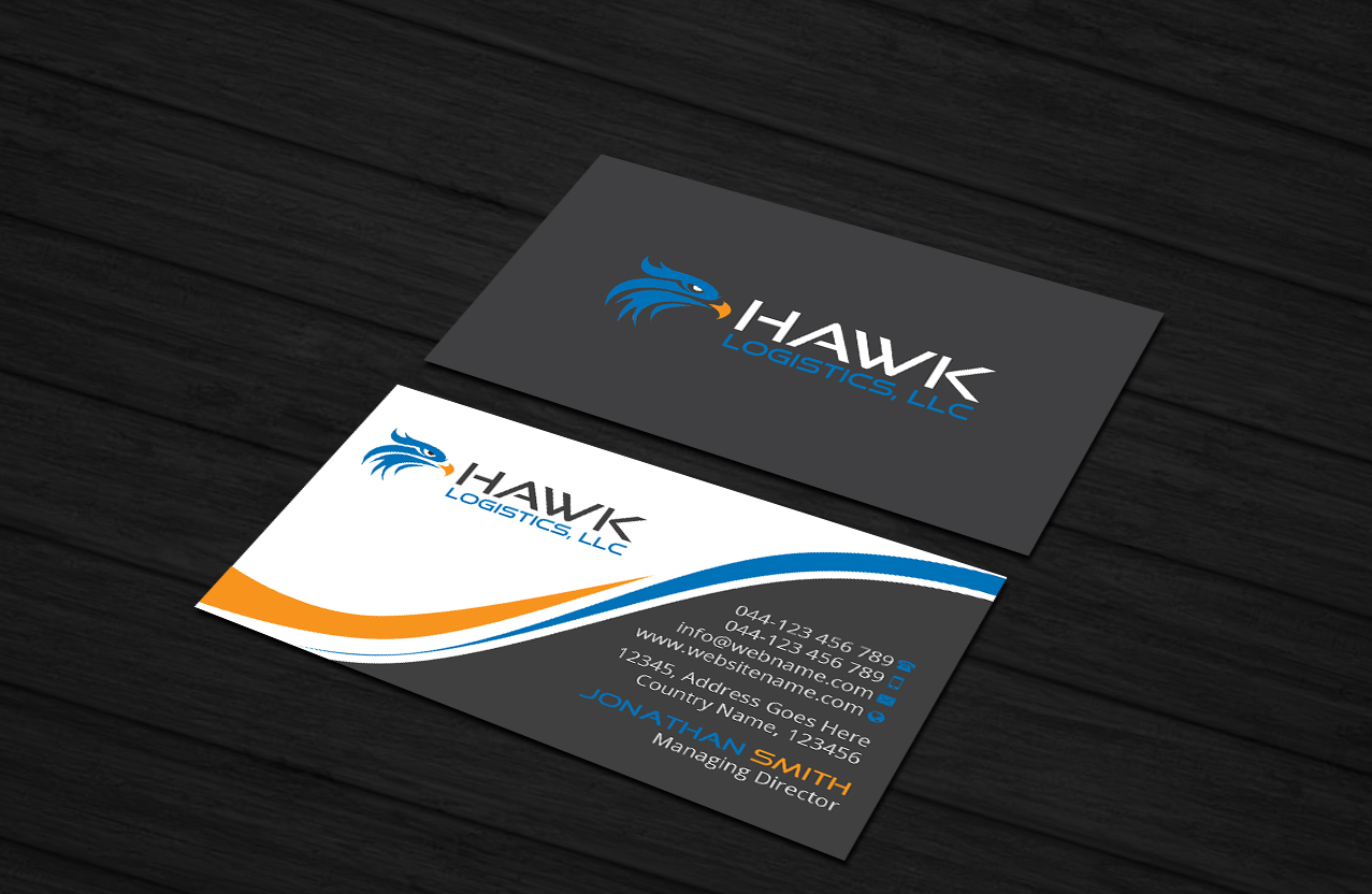 Business Card Design by Creations Box 2015 for Hawk Logistics, LLC | Design #19736891