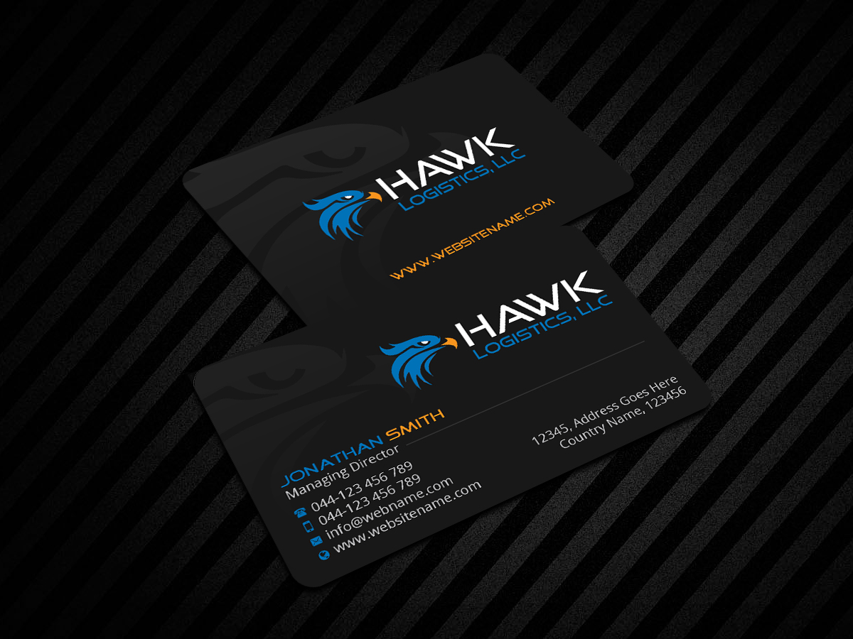 Business Card Design by Creations Box 2015 for Hawk Logistics, LLC | Design #19736893