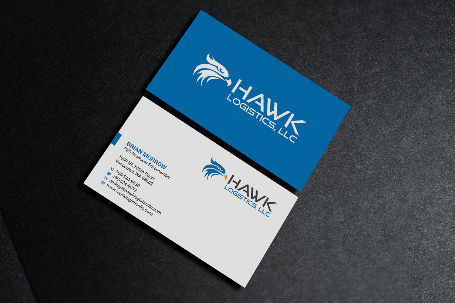 Business Card Design by OxonoArt for Hawk Logistics, LLC | Design #19733774