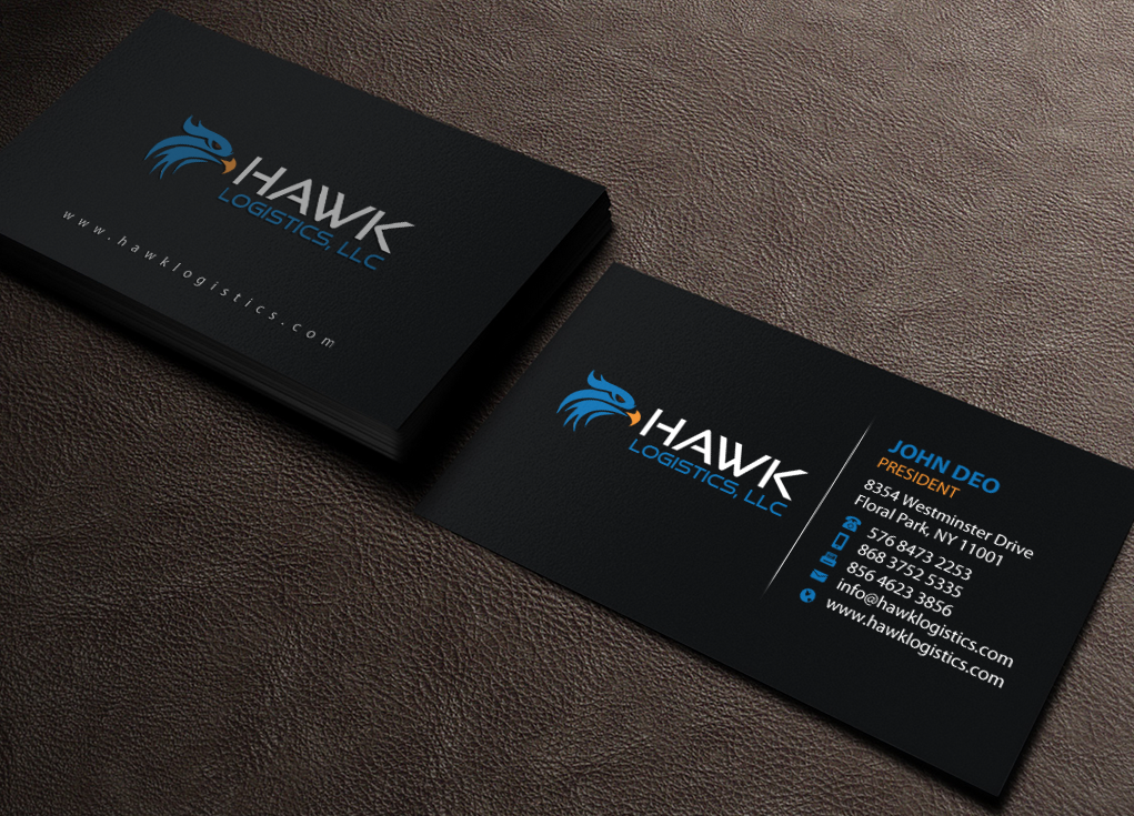 Business Card Design by Brand aid for Hawk Logistics, LLC | Design #19727092