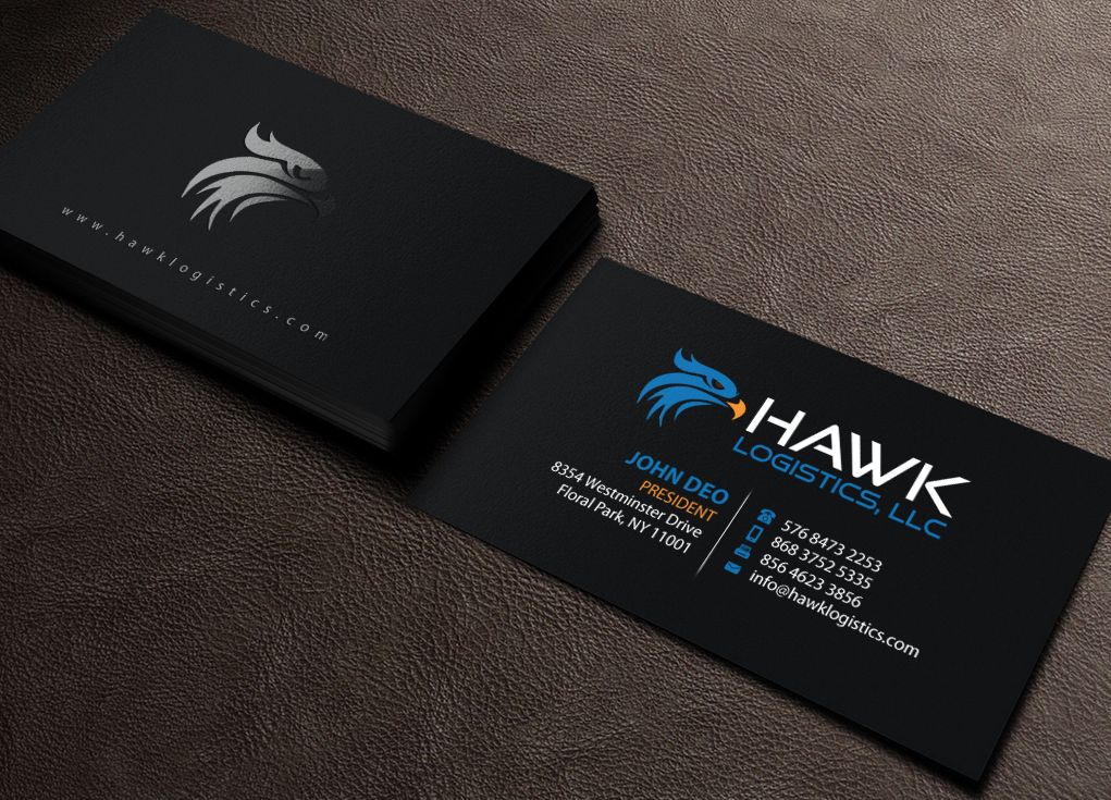 Business Card Design by Brand aid for Hawk Logistics, LLC | Design #19727093