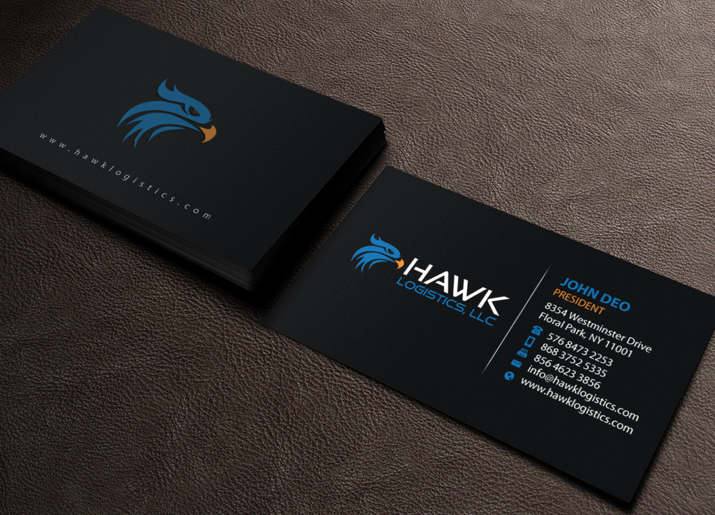 Business Card Design by Brand aid for Hawk Logistics, LLC | Design #19727094
