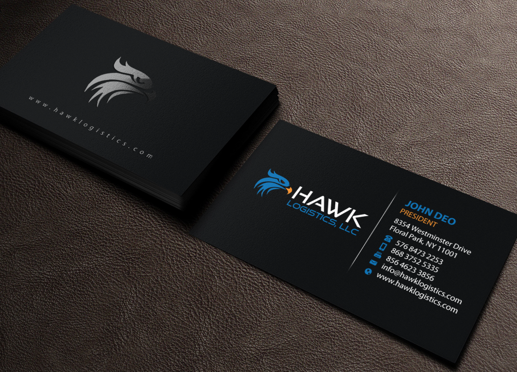 Diseño de Tarjeta de Presentación por Brand aid para Hawk Logistics, LLC | Diseño #19727095