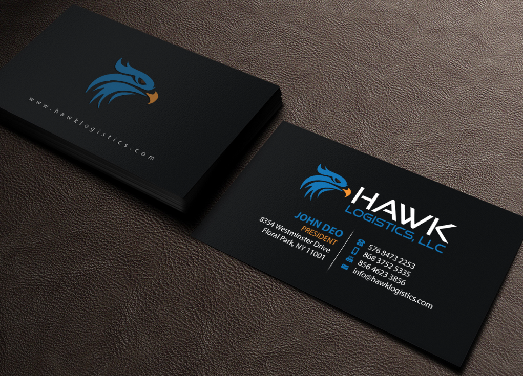 Business Card Design by Brand aid for Hawk Logistics, LLC | Design #19727096