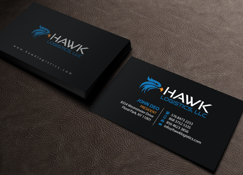 Business Card Design by Brand aid for Hawk Logistics, LLC | Design #19727097