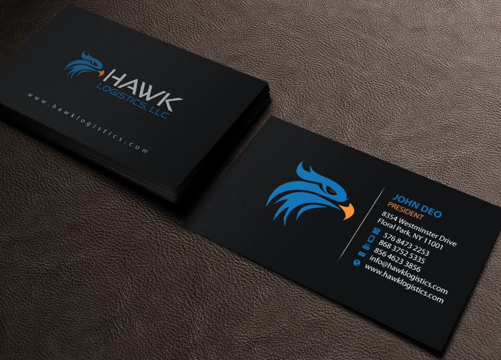 Diseño de Tarjeta de Presentación por Brand aid para Hawk Logistics, LLC | Diseño #19727098