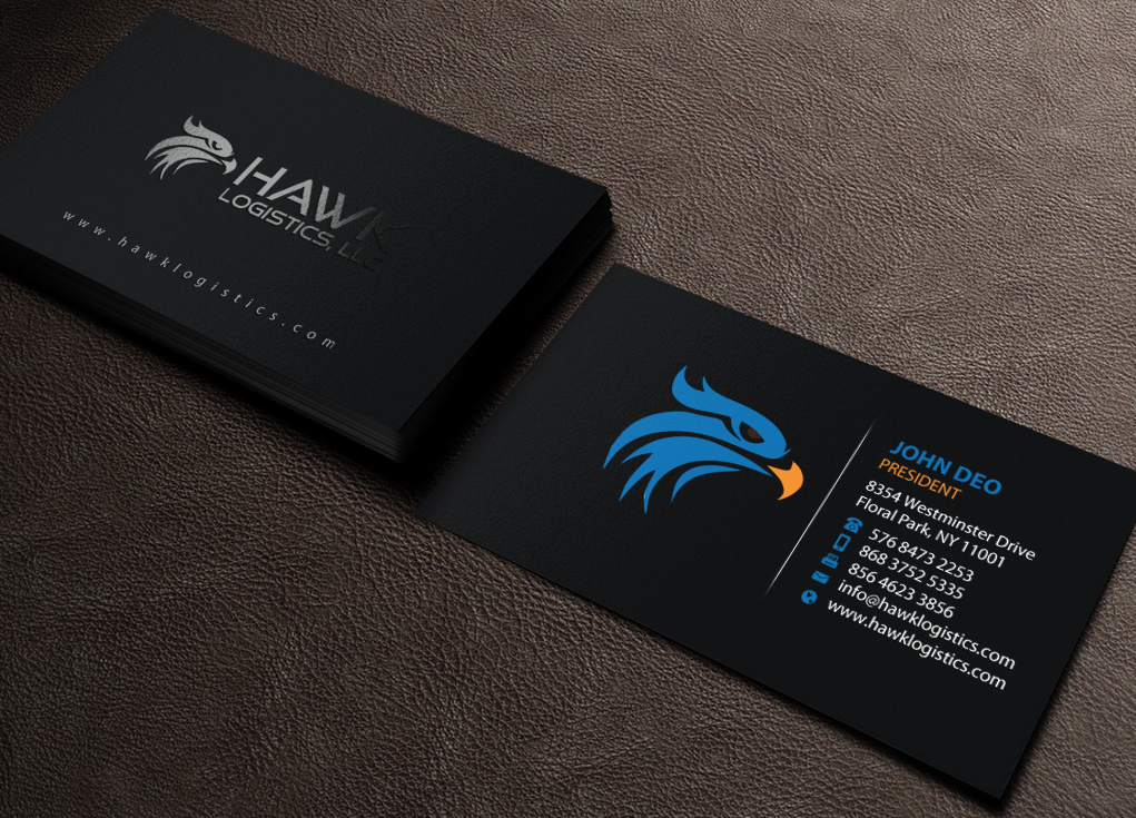 Business Card Design by Brand aid for Hawk Logistics, LLC | Design #19727099