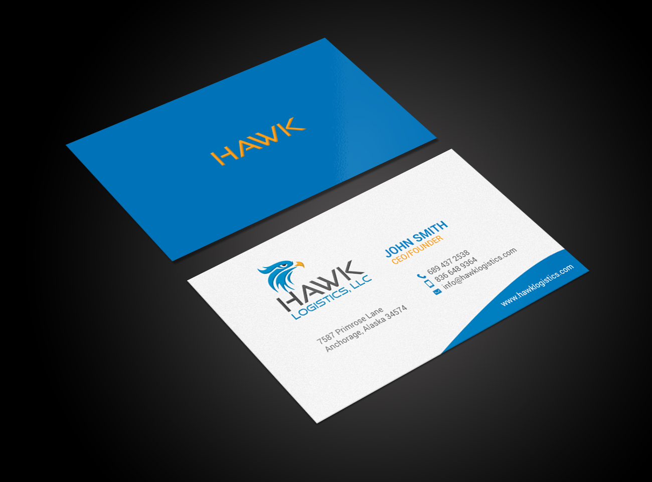 Business Card Design by chandrayaan.creative for Hawk Logistics, LLC | Design #19723703