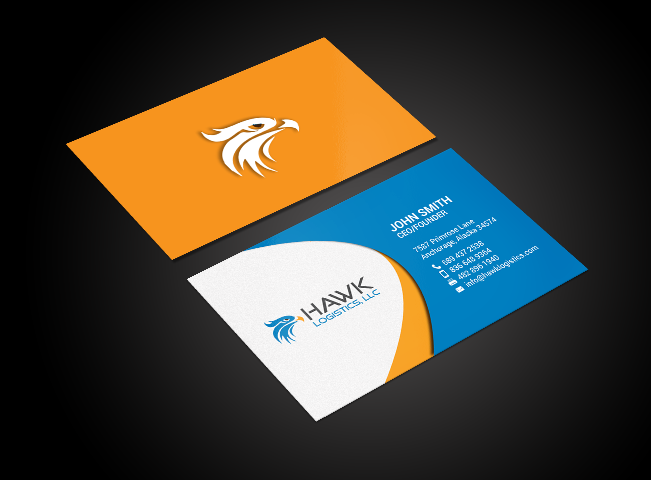 Diseño de Tarjeta de Presentación por chandrayaan.creative para Hawk Logistics, LLC | Diseño #19723708