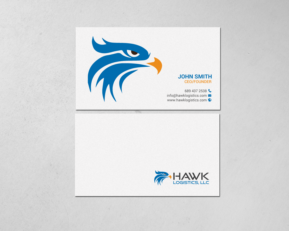 Business Card Design by chandrayaan.creative for Hawk Logistics, LLC | Design #19727185