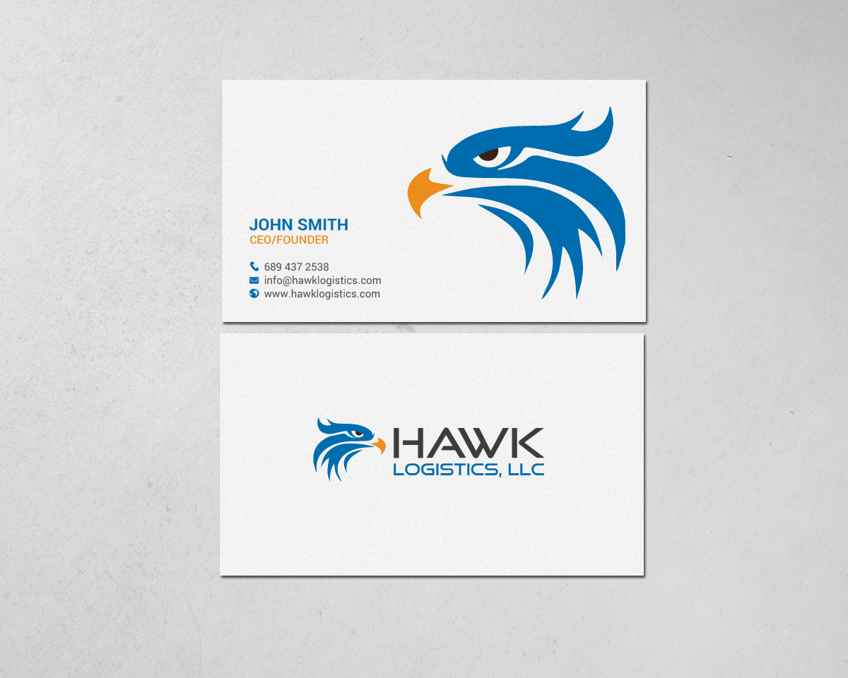 Business Card Design by chandrayaan.creative for Hawk Logistics, LLC | Design #19727187