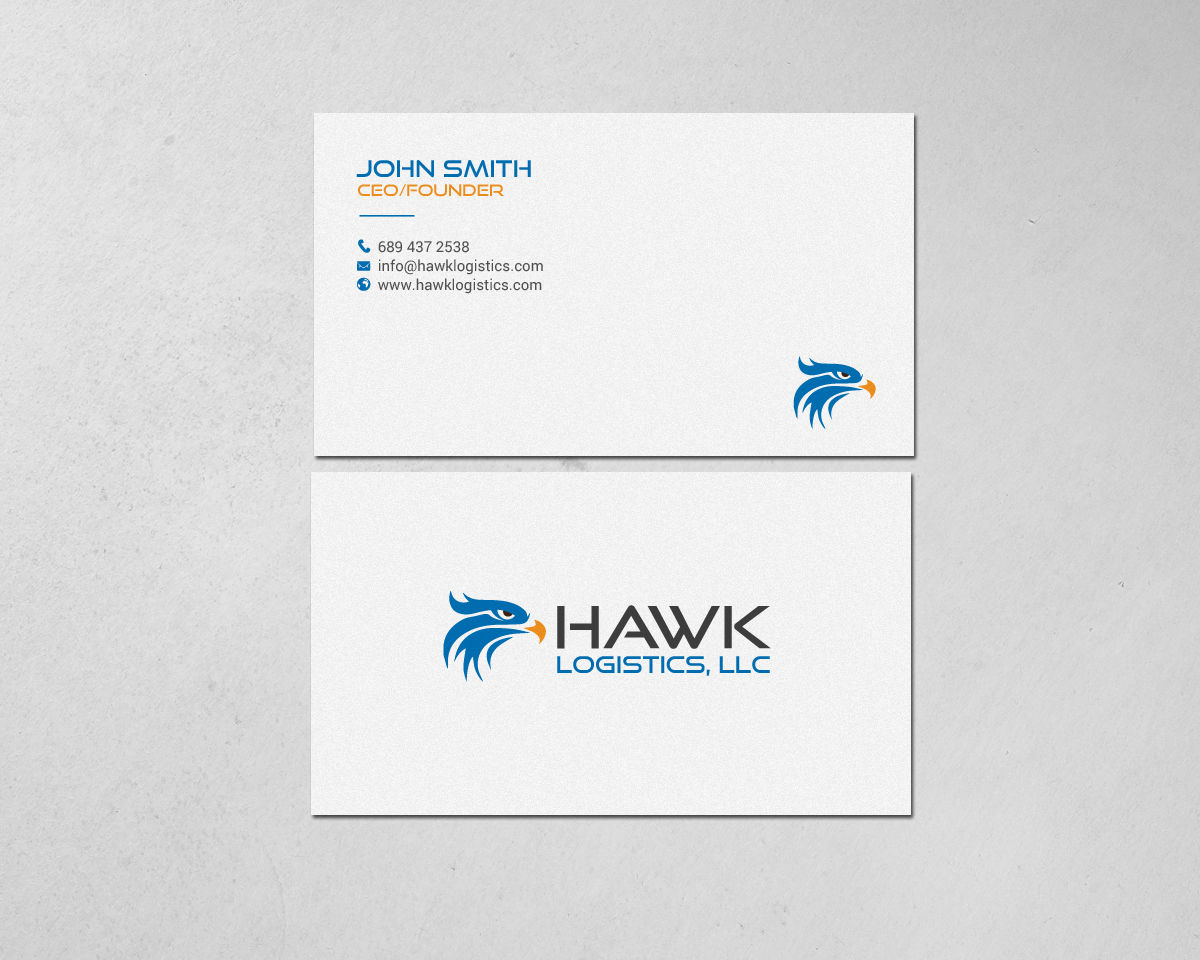 Business Card Design by chandrayaan.creative for Hawk Logistics, LLC | Design #19727192