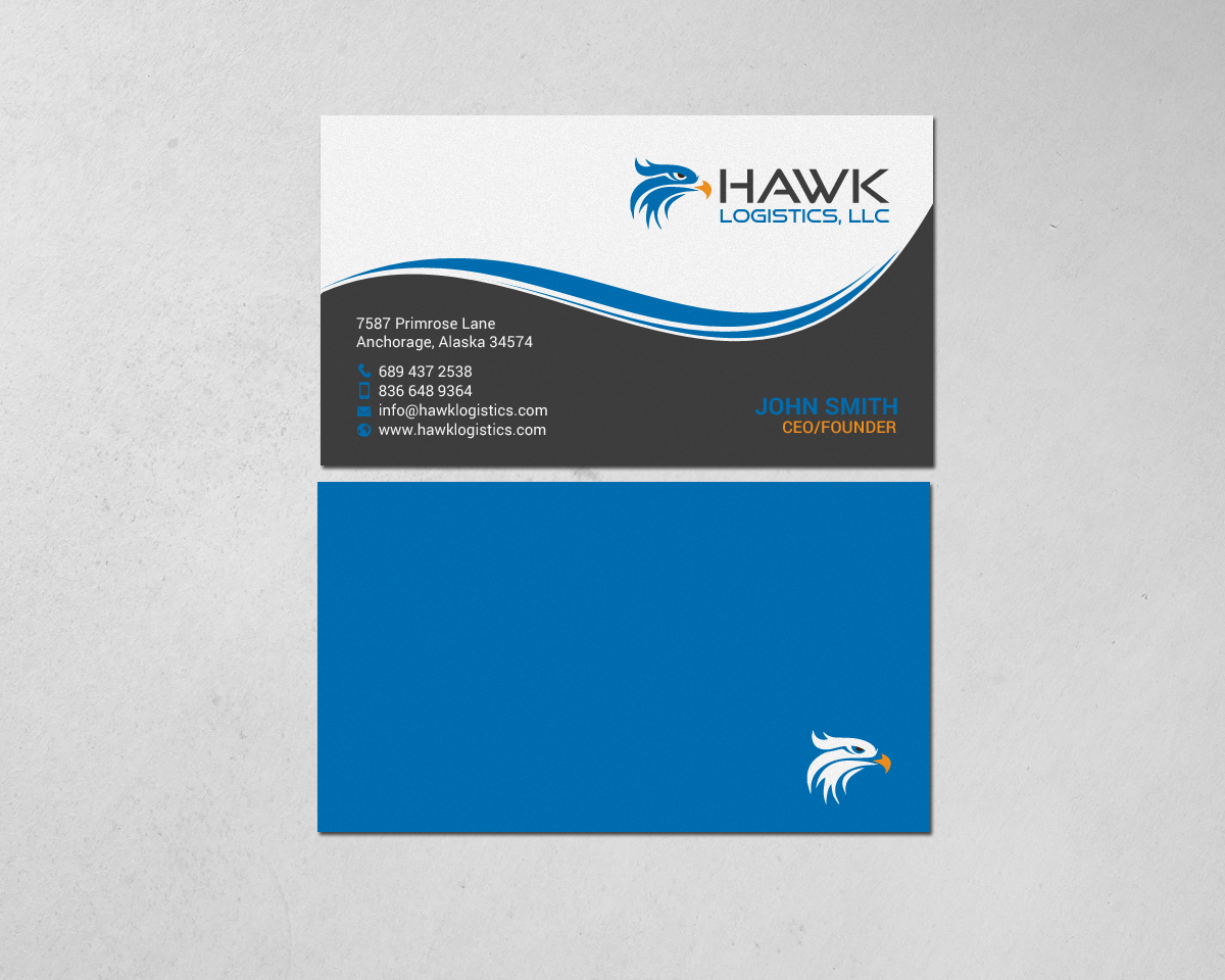 Business Card Design by chandrayaan.creative for Hawk Logistics, LLC | Design #19727195